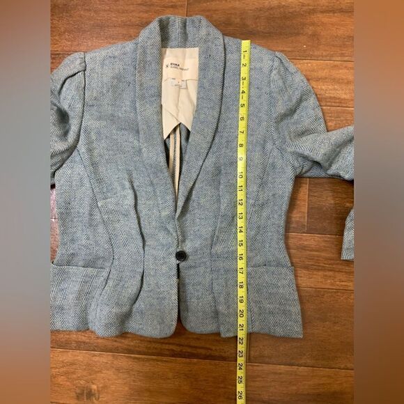 Isabel Marant Blue Suit Jacket | Womens size uk 3 USA 6 - Picture 8 of 10